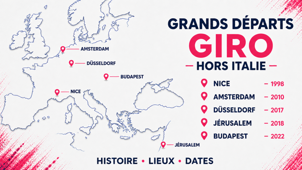Le Giro hors d'Italie : quand la Corsa Rosa quitte la Botte